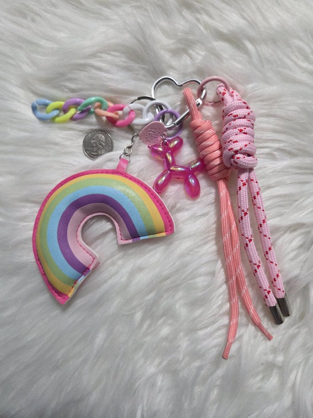 Rainbow Design Keychain - Picture 3 of 7
